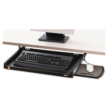 3M™ Under Desk Keyboard Drawer, 23w X 14d, Black freeshipping - TVN Wholesale